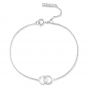 Olivia Burton Bejewelled Classics Interlink Chain Bracelet Silver OBJCOB09