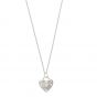 Olivia Burton Classic Heart Silver Necklace OBJSAN01