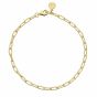 Lily Charmed Oval Link Charm Bracelet Gold - item number CBRGOVAL