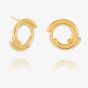 Rachel Jackson Front Facing Evolve Stud Earrings Gold PME15GP