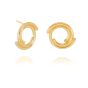 Rachel Jackson Front Facing Evolve Stud Earrings Gold PME15GP