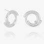 Rachel Jackson Front Facing Evolve Stud Earrings Silver PME15S