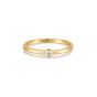 Ania Haie Gold Half Round Cubic Zirconia Ring - R059-02G
