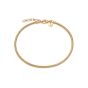 Daisy Round Snake Chain Bracelet - Gold RBR06_GP