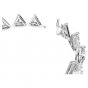Swarovski Millenia Bracelet Triangle - White with Rhodium Plating 5600864