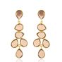 Shyla Sheena Chandelier Gold Earrings - Champagne