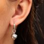 Scream Pretty Disco Ball Hoop Earrings - Silver