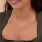 Lily Charmed Cross Charm Silver - item number CSCX