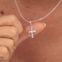 Lily Charmed Cross Charm Silver - item number CSCX