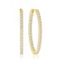 Sif Jakobs Ellisse Medio Earrings 18k Gold Plated with White Zirconia - SJ-E2313-CZ-YG