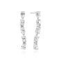 Sif Jakobs Ellera Ovale Sette Earrings - Silver with White Zirconia - SJ-E2417-CZ