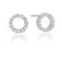 Sif Jakobs Biella Uno Piccolo Earrings - Silver with White Zirconia