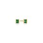 Sif Jakobs Roccanova Piccolo Earrings 18K Gold Plated with Green Zirconia