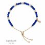 Jersey Pearl Sky Bracelet - Scatter Style in Blue Lapis Lazuli and Gold 1877892