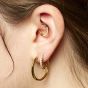 Scream Pretty Sparkling Daith Hoop Single Earring - Gold