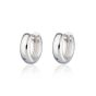 Scream Pretty Chunky Huggie Hoop Earrings - Silver SPS-272