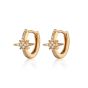 Scream Pretty Starburst Huggie Hoop Earrings - Gold