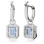 Swarovski Millenia Pierced Earrings - Blue with Rhodium Plating 5619500