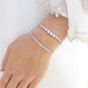 Ivory & Co Tivoli Crystal Toggle Rhodium Bracelet