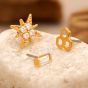 Tish Lyon 14ct Yellow Gold Gem North Star Threadless Labret Single Earring