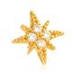 Tish Lyon 14ct Yellow Gold Gem North Star Threadless Labret Single Earring