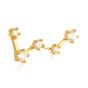 Tish Lyon 14ct Yellow Gold Constellation Threadless Labret Single Earring