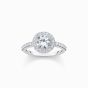 Thomas Sabo Silver Halo Ring with White Zirconia - TR2475-051-14-56