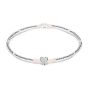 Annie Haak Sweet Pea Silver Bracelet - Heart Charm - B2709-17