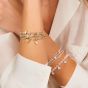 Annie Haak Sweet Pea Gold Bracelet - Heart Charm - B2712-17