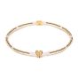 Annie Haak Sweet Pea Gold Bracelet - Heart Charm - B2712-17