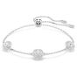 Swarovski Una Angelic Bracelet Round Cuts Double Sided Motifs - White with Rhodium Plating - 5732272