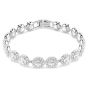 Swarovski Round Cut Una Bracelet - White with Rhodium Plating 5682279