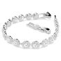 Swarovski Round Cut Una Bracelet - White with Rhodium Plating 5682279