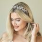 Ivory & Co Utopia Silver Crystal Leafy Tiara - utopia