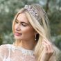 Ivory & Co Utopia Silver Crystal Leafy Tiara - utopia