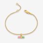 Rachel Jackson Watermelon Mini T-Bar Bracelet Gold TBB2WMGP