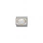 Nomination Classic Oval Hard Stones Charm - 18k Faceted White Jade 030502_25