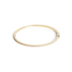 Coeur De Lion Eternal Love Crystal Bangle - Gold - 014632181617