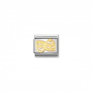 Nomination Classic Gold Masks Charm 030110_01