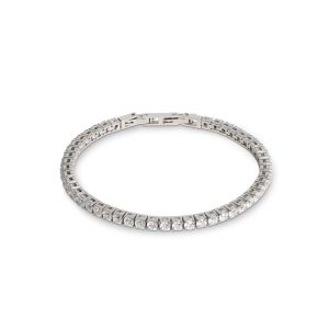 Coeur De Lion Crystal Tennis Bracelet - Silver - 0600301817