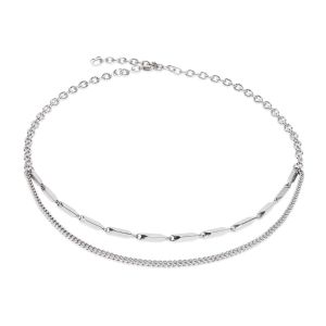 Coeur De Lion Twisted Layers Necklace - Silver - 0801101700