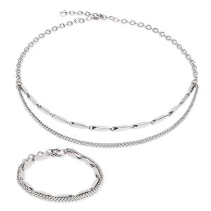 Coeur De Lion Twisted Layers Necklace - Silver - 0801301700