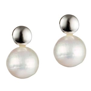 Jersey Pearl Edison Silver Stud Earrings 1791549