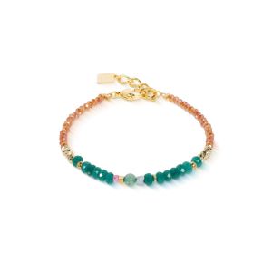 Coeur De Lion Amulet Modern Future Bracelet - Gold Multicolour Boho