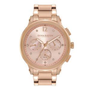 Olivia Burton Multi-Function Blush and Carnation Gold Bracelet Watch