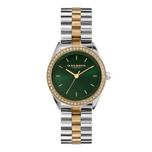 Olivia Burton Sports Luxe Forest Green and Two Tone Bracelet Watch - 24000137