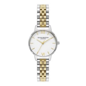 Olivia Burton Classic White and Two Tone Bracelet Watch - 24000170