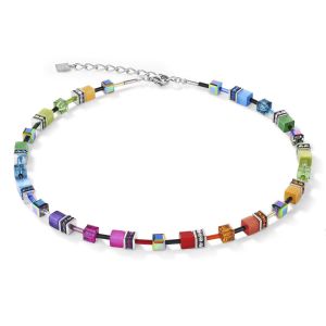 Coeur De Lion Multicolour Rainbow GeoCUBE Necklace 2838101520