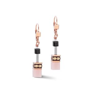 Coeur De Lion GeoCUBE Earrings - Rose Gold Soft 2838201922