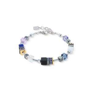 Coeur De Lion GeoCUBE Precious Motion Bracelet - Blue Moon Bicolour - 3017300708
